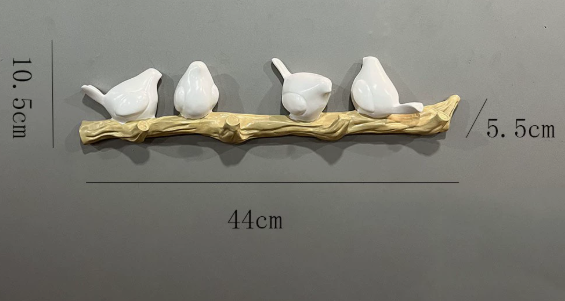 Nordic Style Bird Wall Hook for Clothing and Accessories