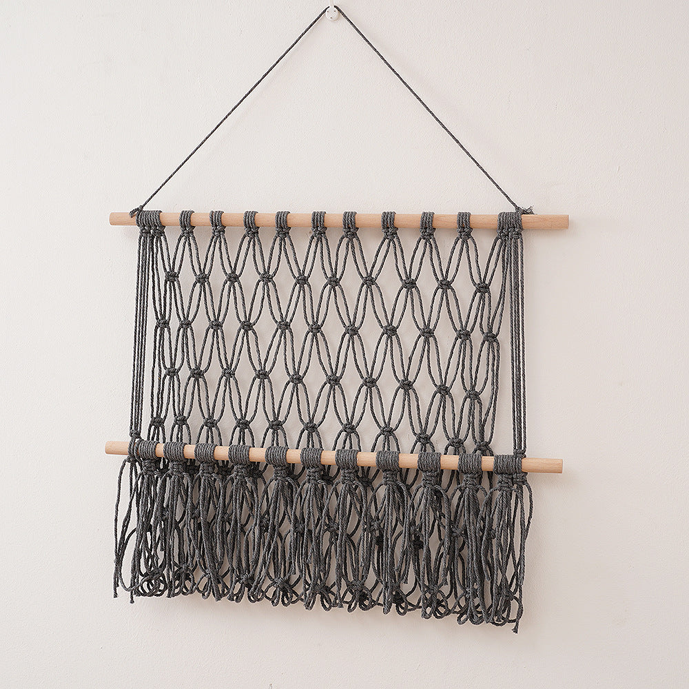 Handwoven Cotton Rope Wall Shelf