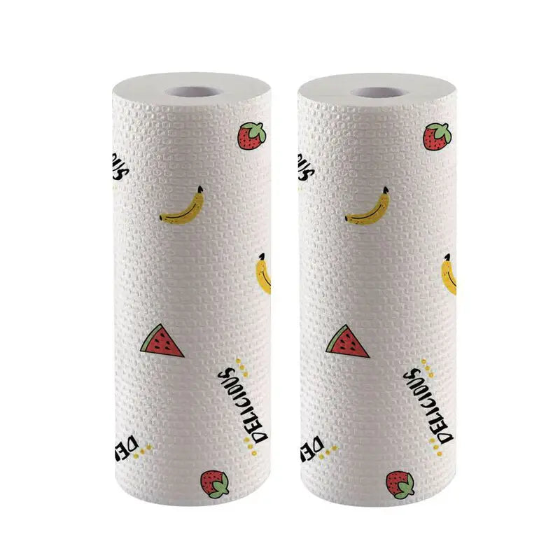 Oil-Absorbing Kitchen Paper Towels (2 Rolls)