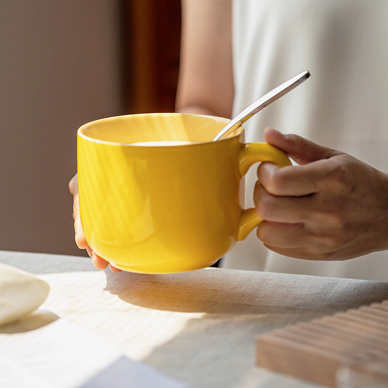 Large Ceramic Oatmeal Mug