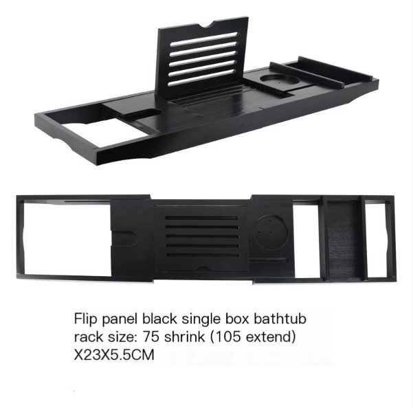 Bamboo Bathtub Storage Rack