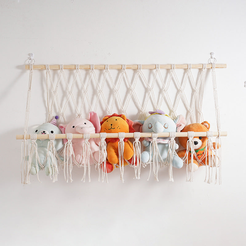 Handwoven Cotton Rope Wall Shelf