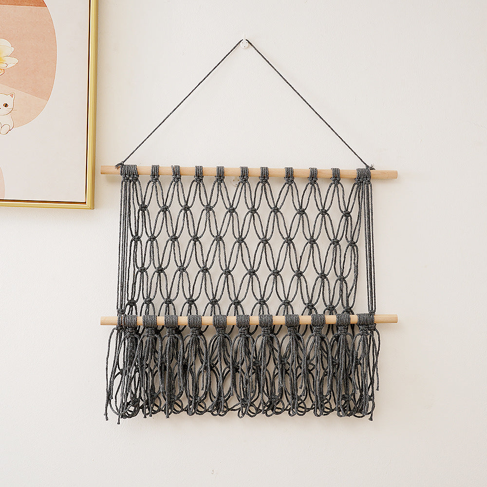Handwoven Cotton Rope Wall Shelf