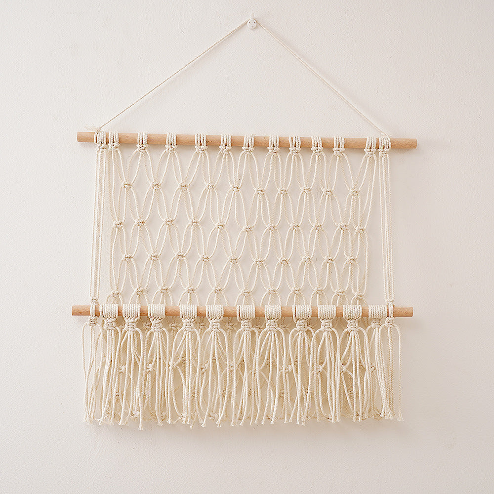 Handwoven Cotton Rope Wall Shelf
