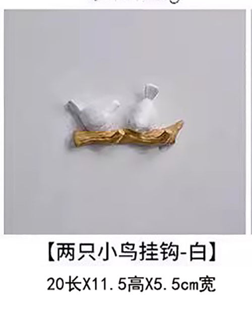 Nordic Style Bird Wall Hook for Clothing and Accessories