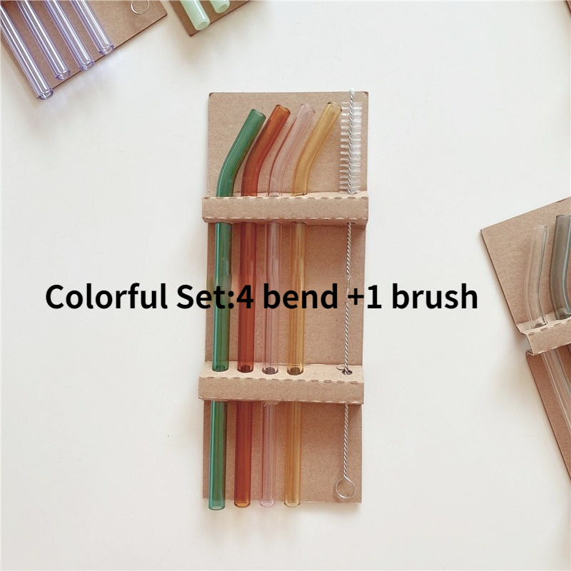 Borosilicate Glass Straws (Reusable Set)