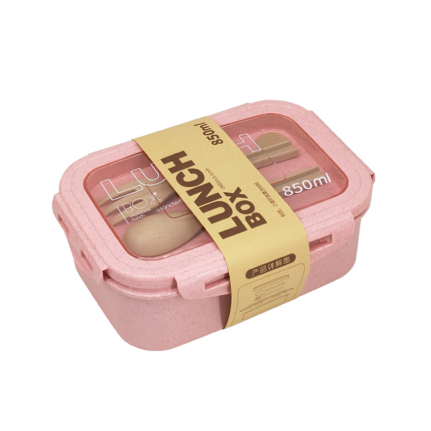 Wheat Straw Insulated Lunch Box for Students – Eco-Friendly, Convenient, Leakproof