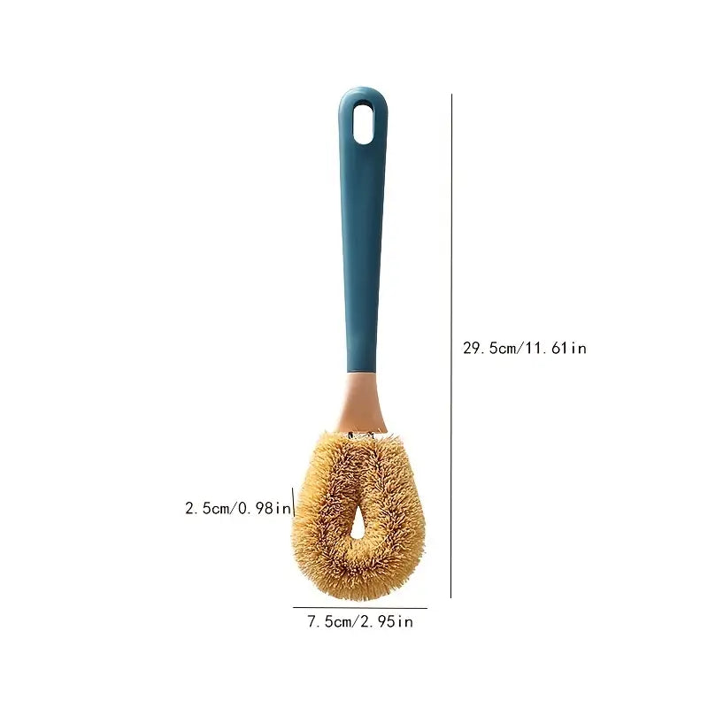 Long-Handled Coconut Fibre Dish Brush