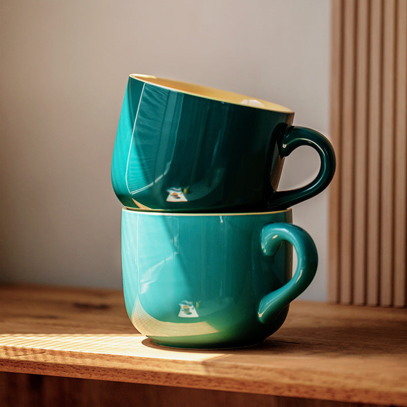 Large Ceramic Oatmeal Mug