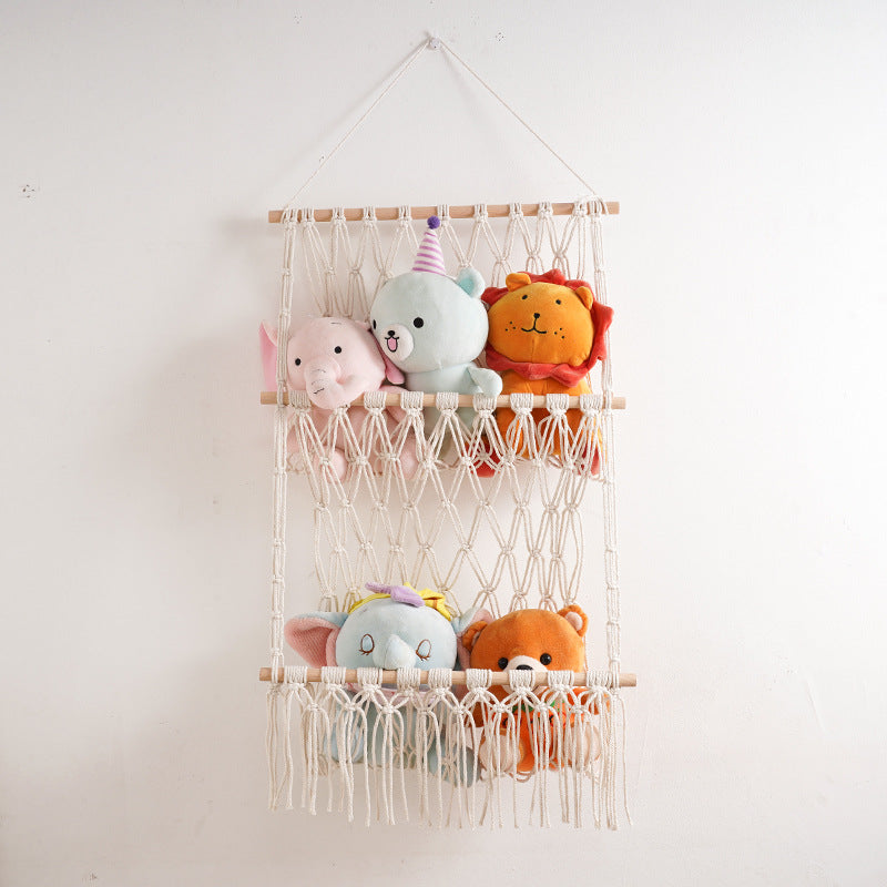 Handwoven Cotton Rope Wall Shelf