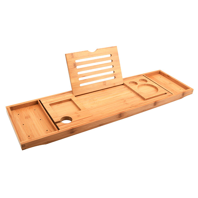Bamboo Bathtub Storage Rack