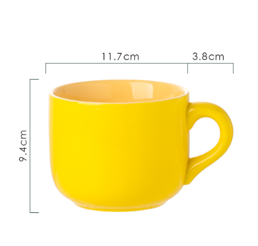 Large Ceramic Oatmeal Mug