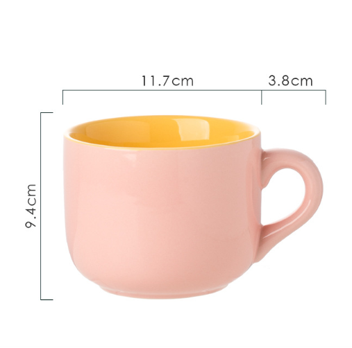 Large Ceramic Oatmeal Mug