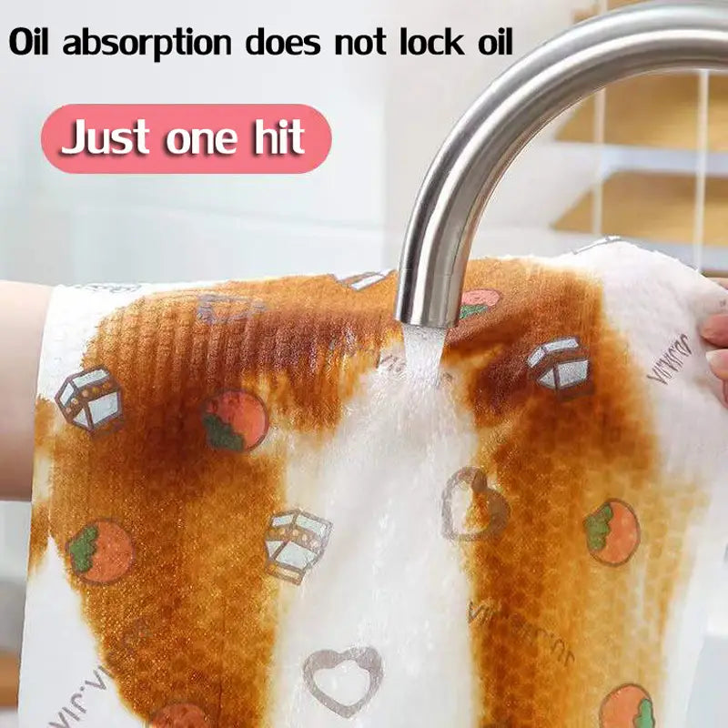 Oil-Absorbing Kitchen Paper Towels (2 Rolls)