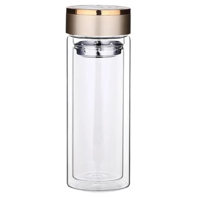 Double-Walled Glass Tea Infuser Cup