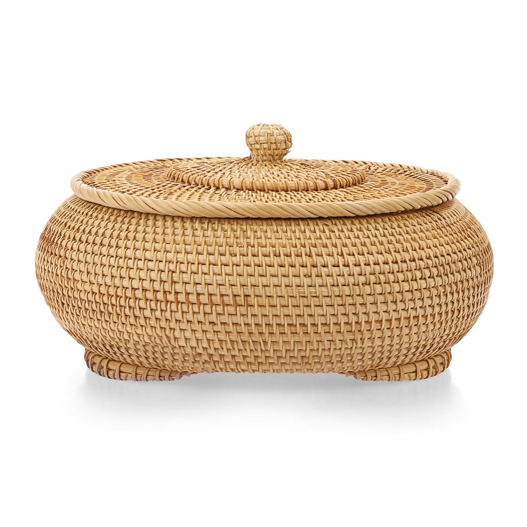 Rattan Storage Box with Lid