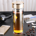 Double-Walled Glass Tea Infuser Cup