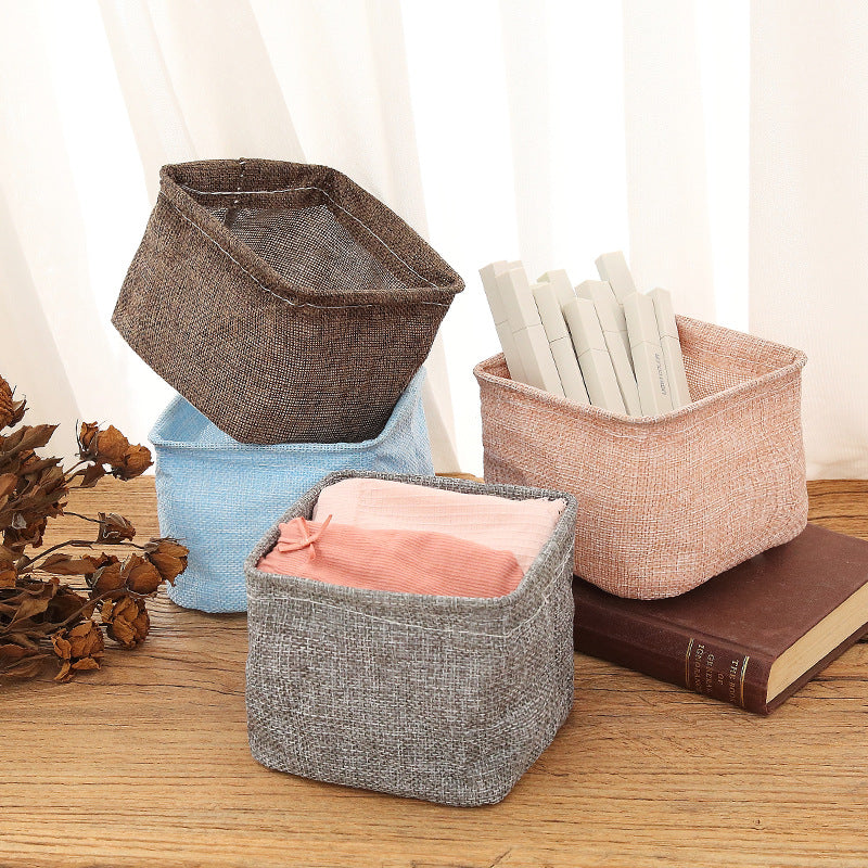 Cotton & Linen Desk Basket