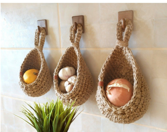 Hanging Wall Fruit & Vegetable Basket