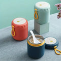 Ceramic Mug with Lid & Straw