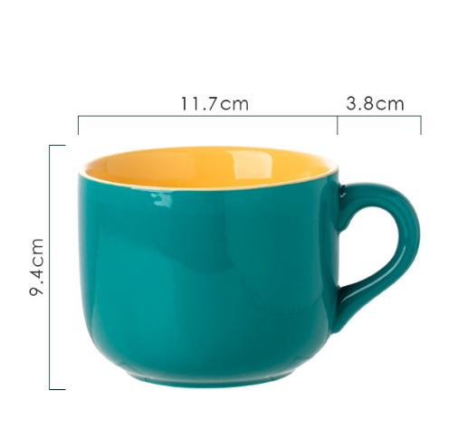 Large Ceramic Oatmeal Mug
