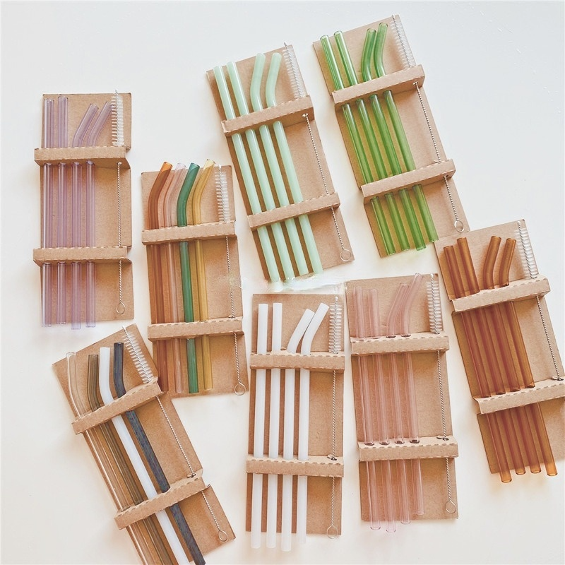Borosilicate Glass Straws (Reusable Set)