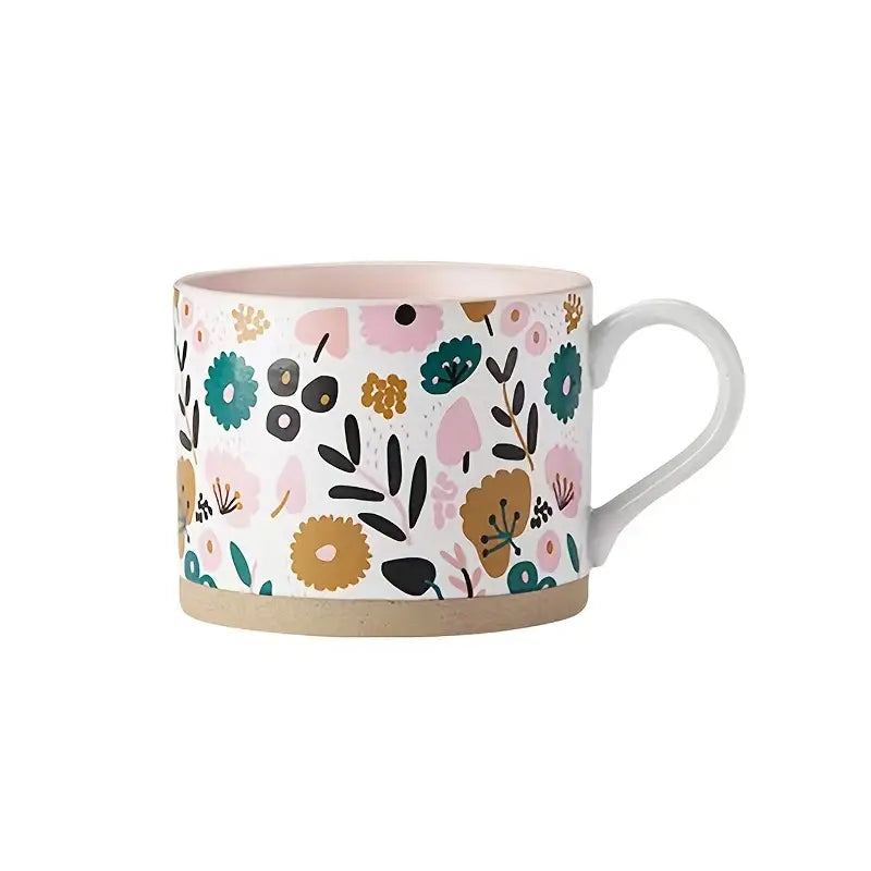 Floral Ceramic Coffee Mug