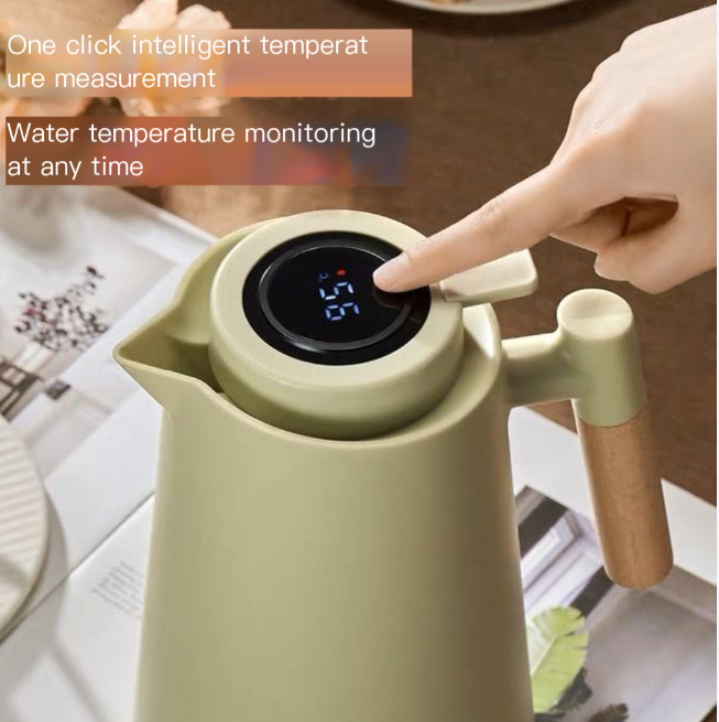 Insulated Press-Top Water Jug (Glass Liner)