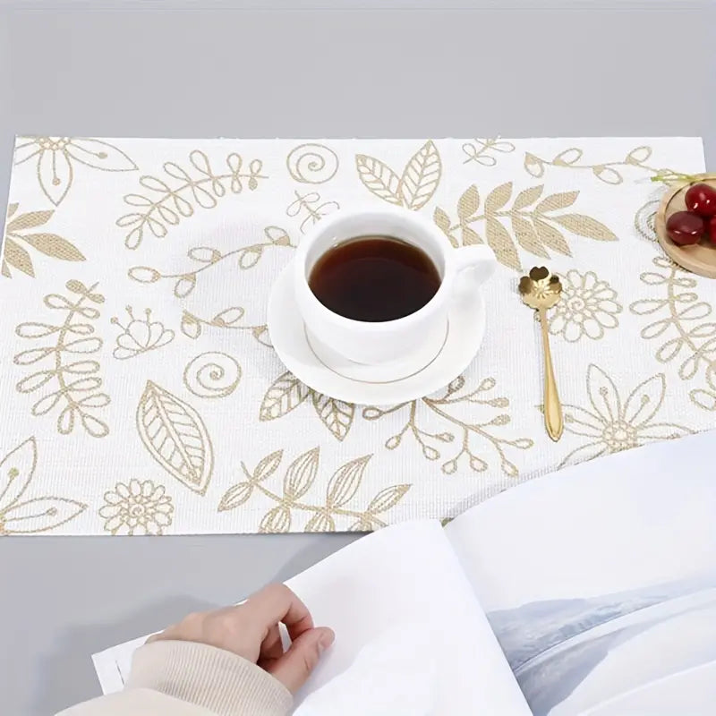 Leaf Print Table Mat