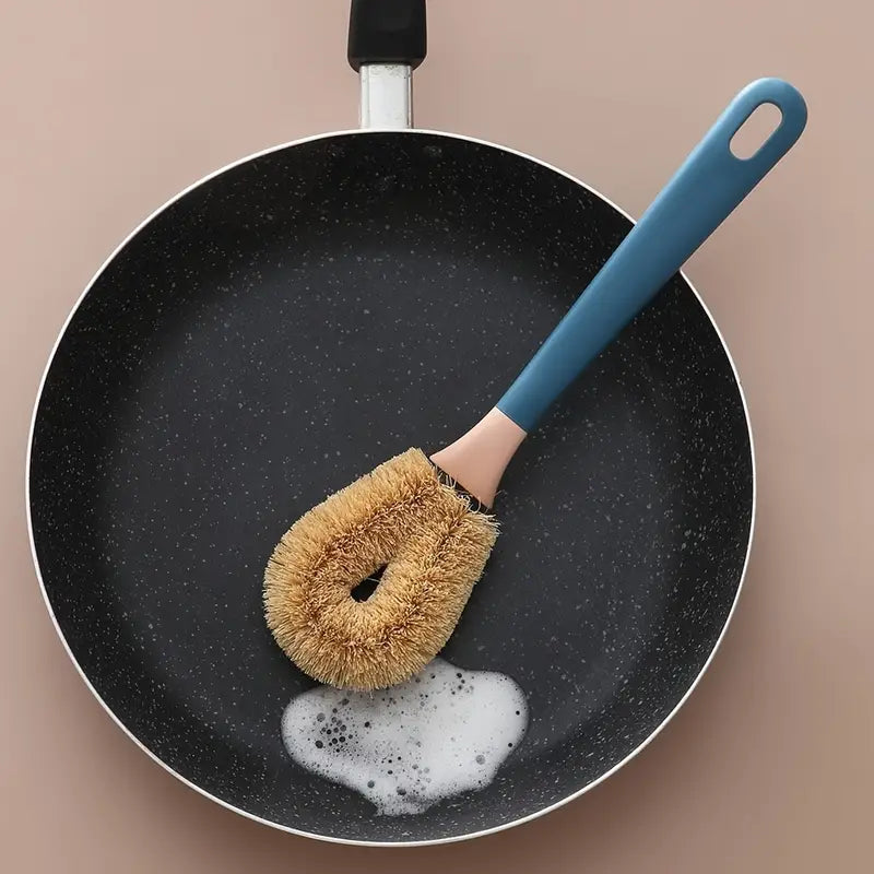 Long-Handled Coconut Fibre Dish Brush