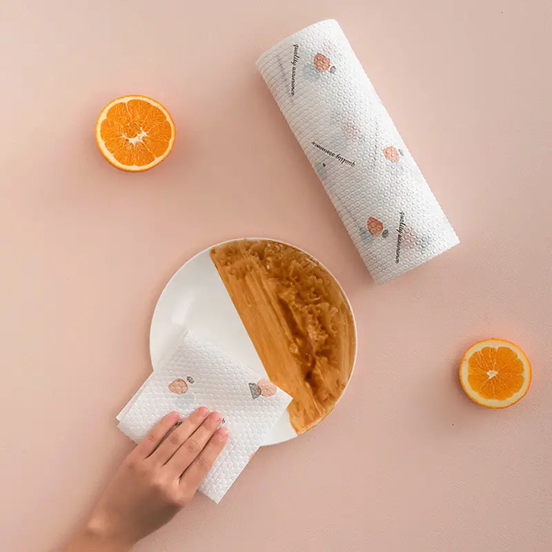 Oil-Absorbing Kitchen Paper Towels (2 Rolls)